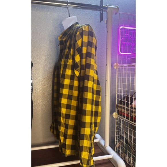 Patagonia Fezzman Med Organic Cotton Long Sleeve Shirt Yellow - Picture 2 of 4